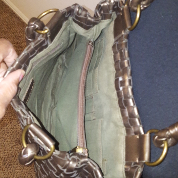 ❤NWOT Nine West Basket Weave Faux Leather Handbag❤ - Picture 6 of 10